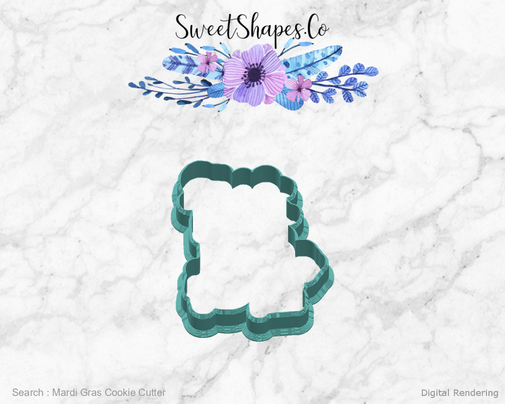Mardi Gras Cookie Cutter — right view