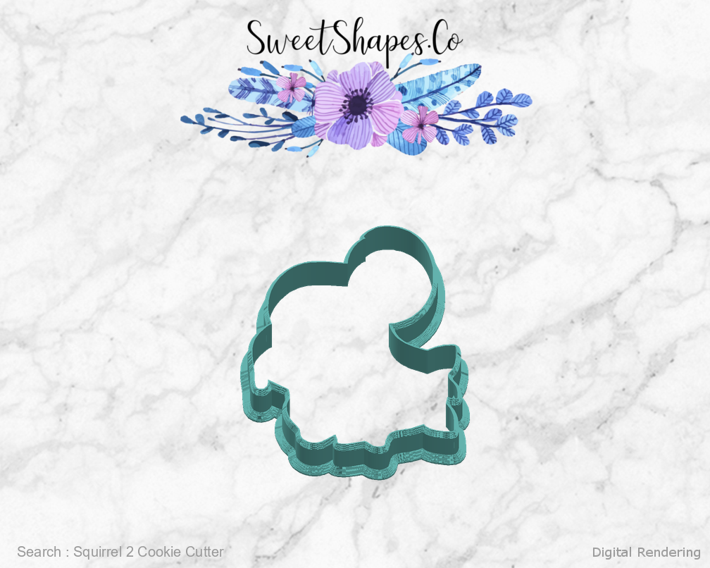 Squirrel 2 Cookie Cutter — right view