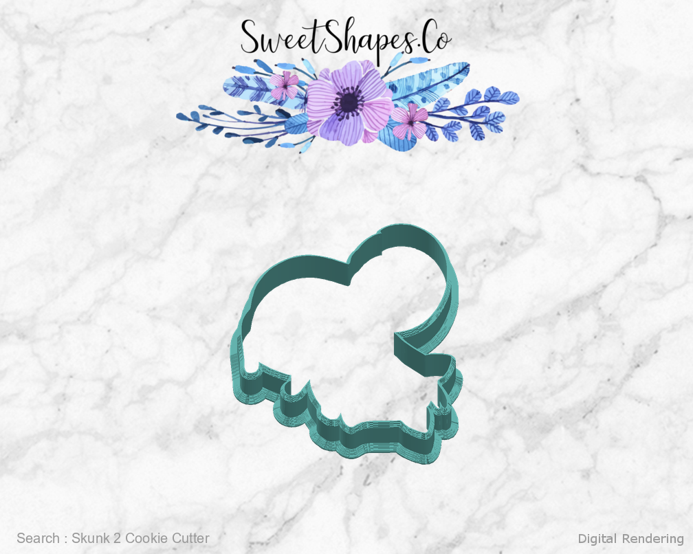 Skunk 2 Cookie Cutter — right view