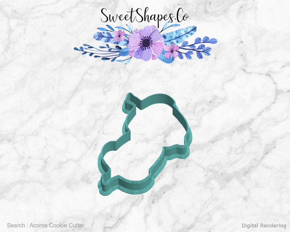 Acorns Cookie Cutter — left view