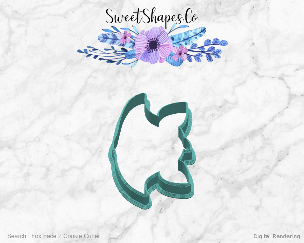 Fox Face 2 Cookie Cutter — right view