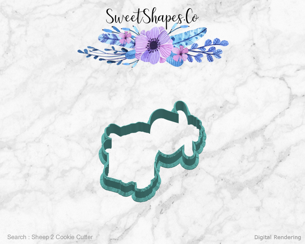 Sheep 2 Cookie Cutter — right view