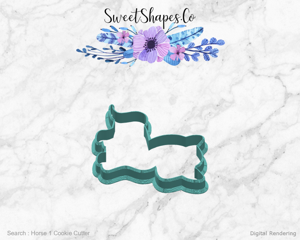 Horse 1 Cookie Cutter — right view