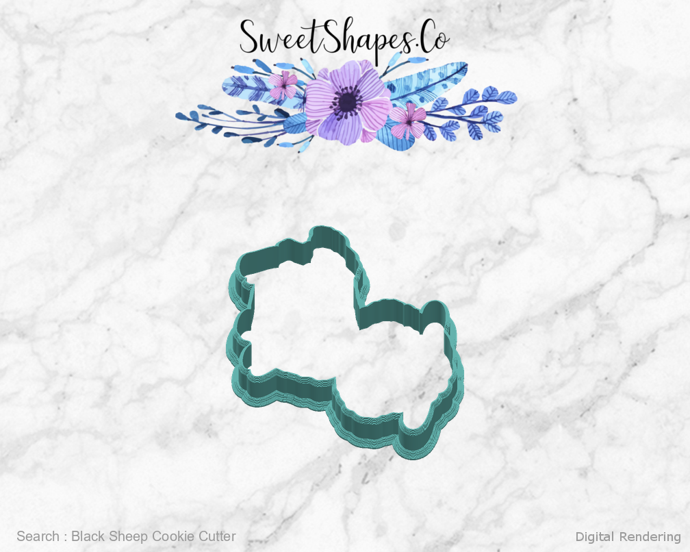 Black Sheep Cookie Cutter — right view