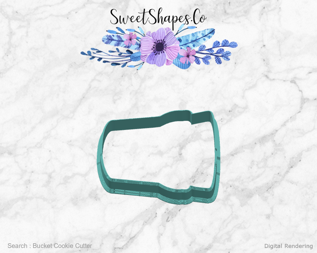 Bucket Cookie Cutter — right view