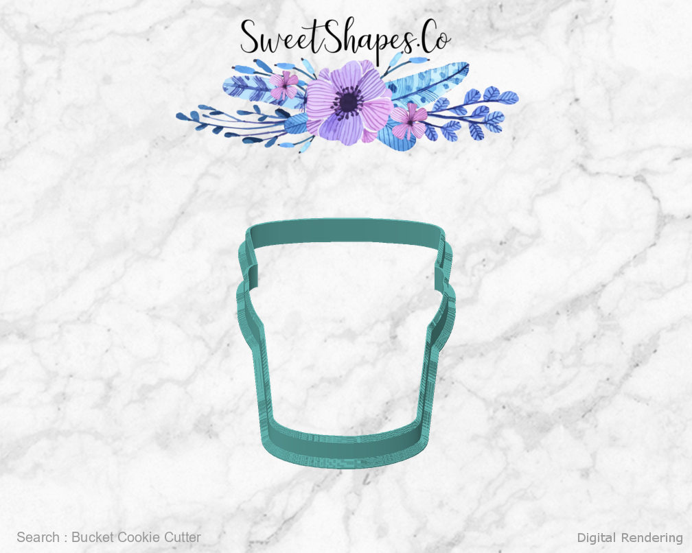 Bucket Cookie Cutter — front view
