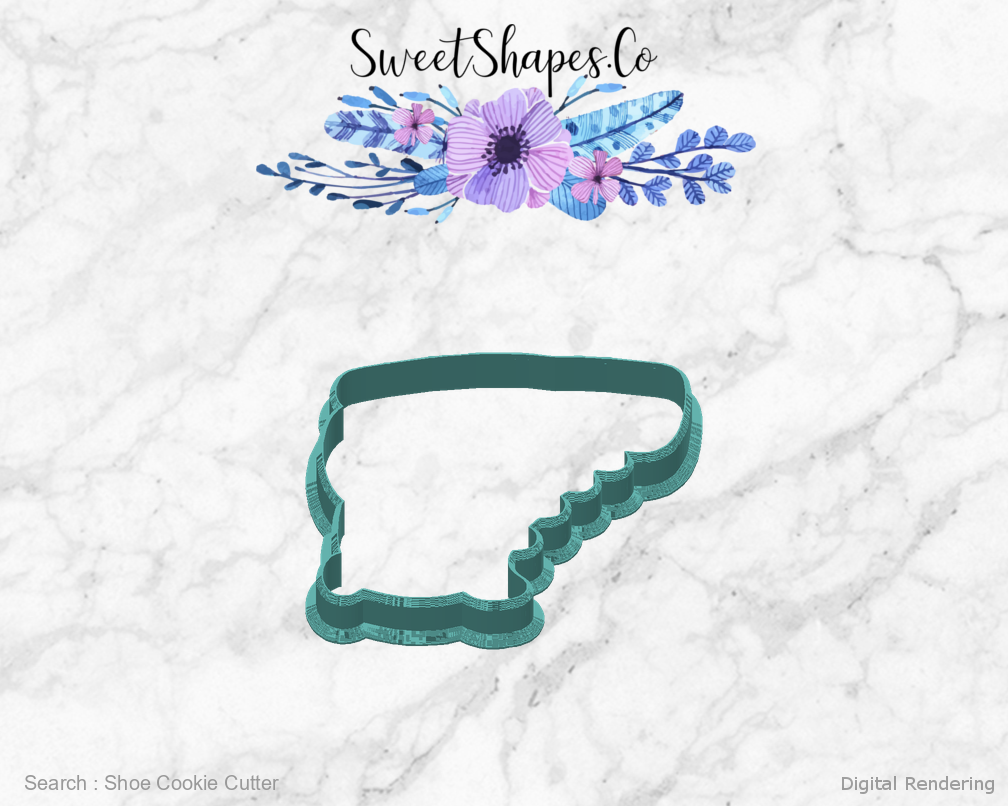 Shoe Cookie Cutter — back view