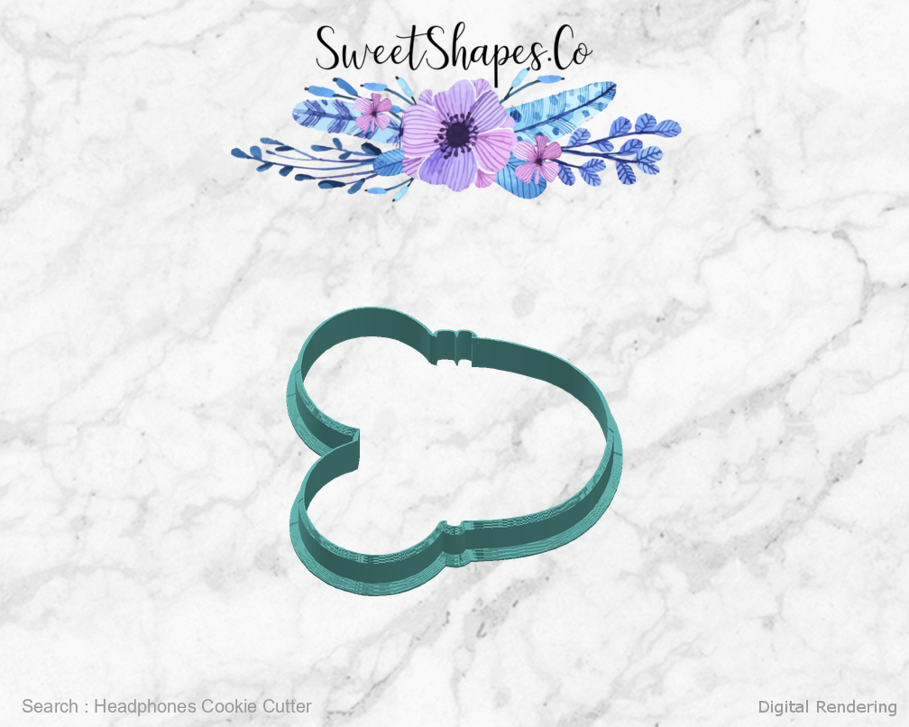 Headphones Cookie Cutter — right view