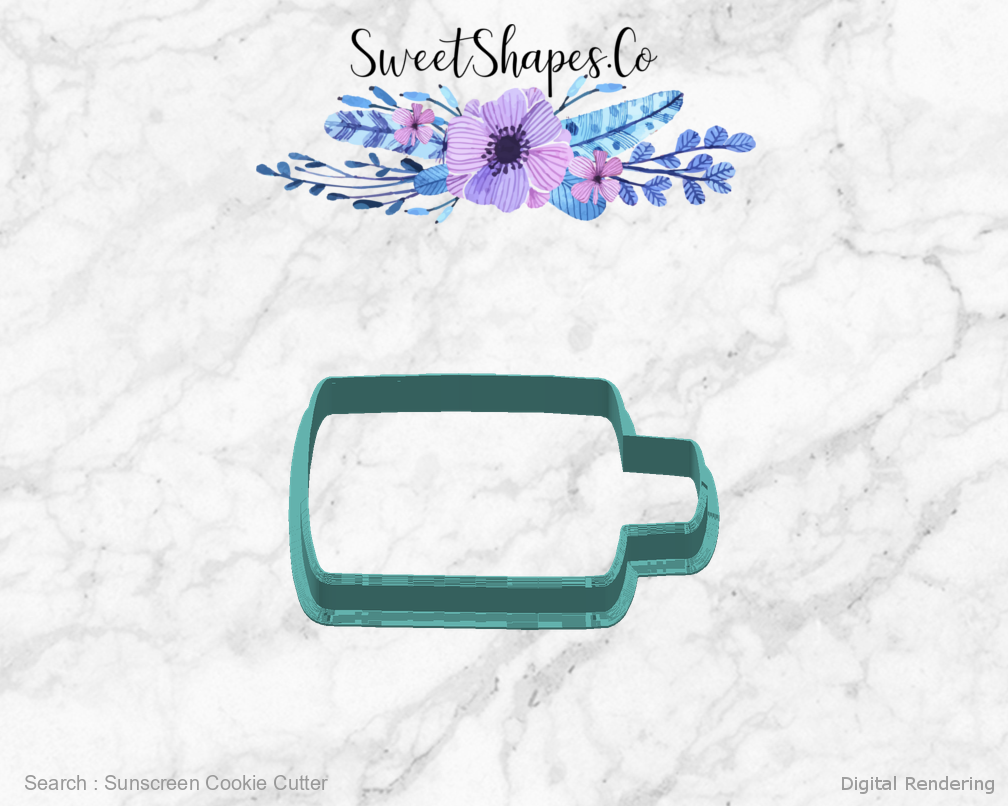 Sunscreen Cookie Cutter — right view