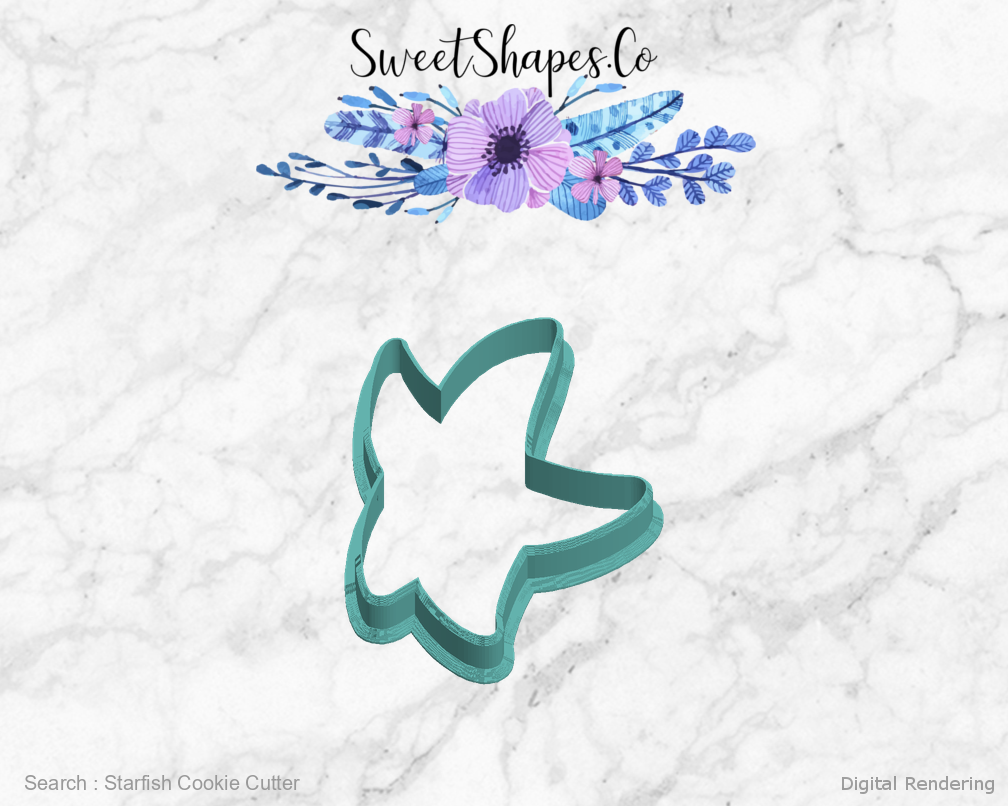 Starfish Cookie Cutter — left view