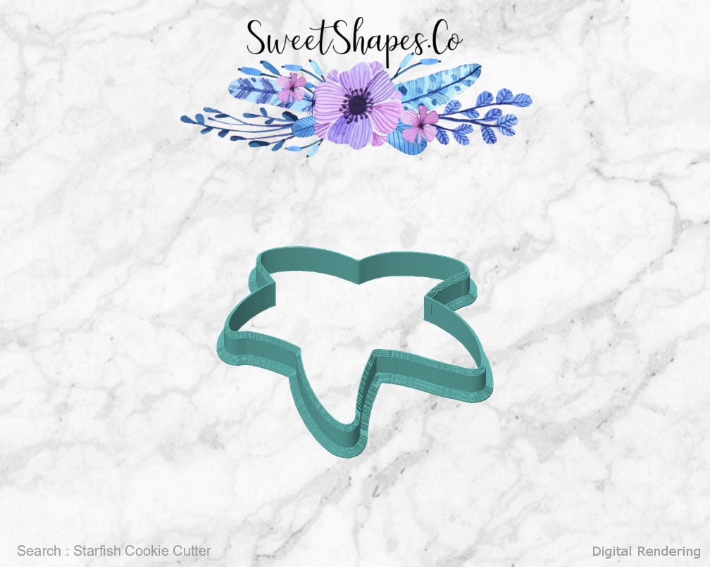 Starfish Cookie Cutter — front view