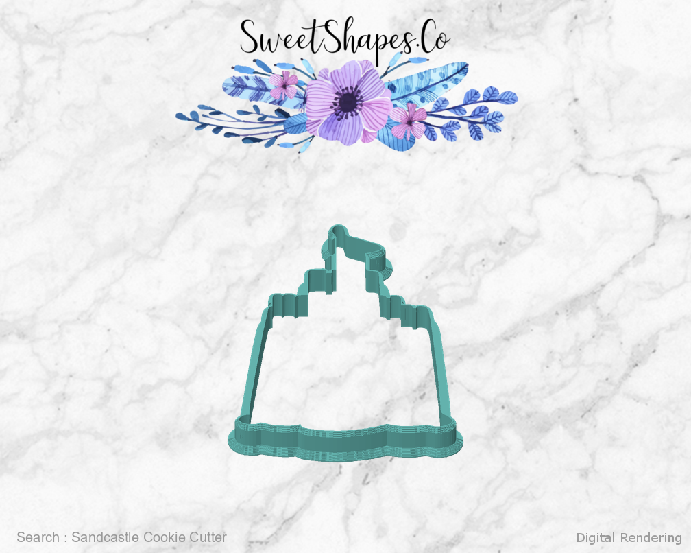 Sandcastle Cookie Cutter — front view