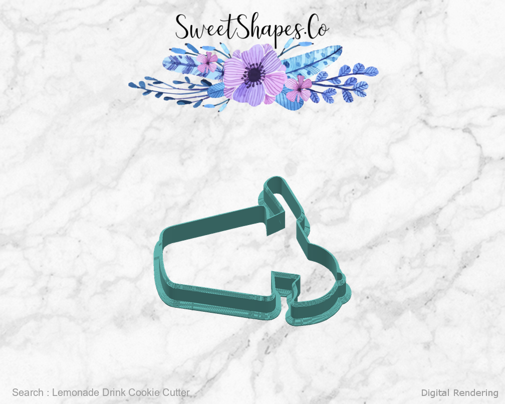 Lemonade Drink Cookie Cutter — right view