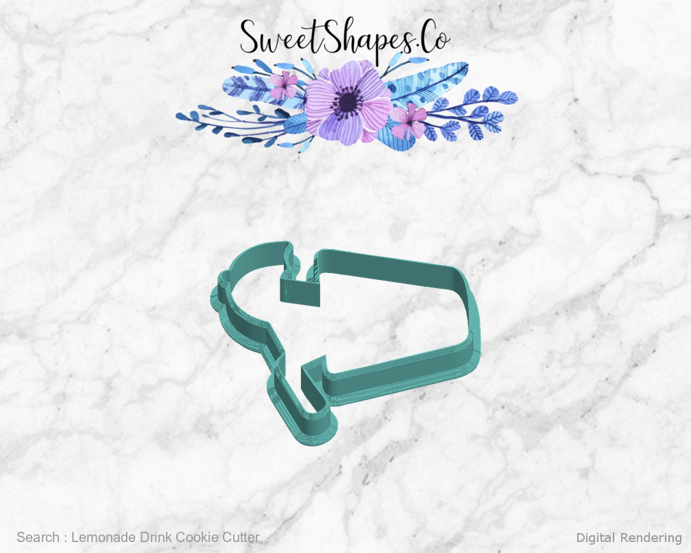 Lemonade Drink Cookie Cutter — left view
