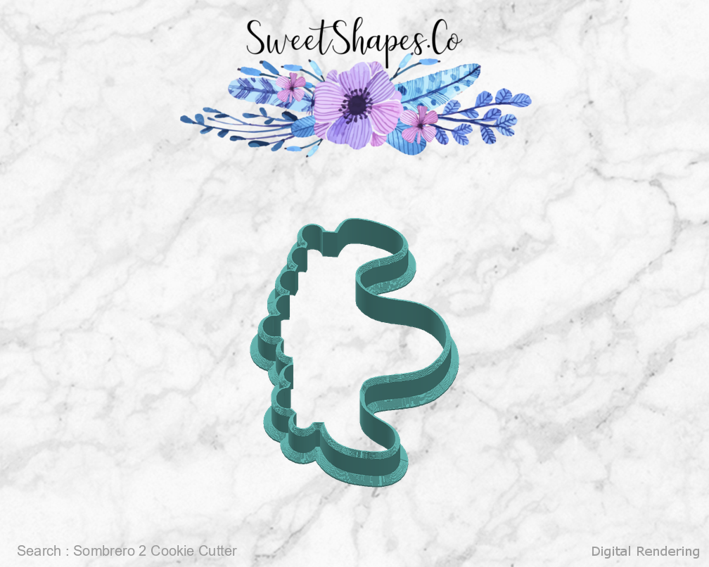 Sombrero 2 Cookie Cutter — right view