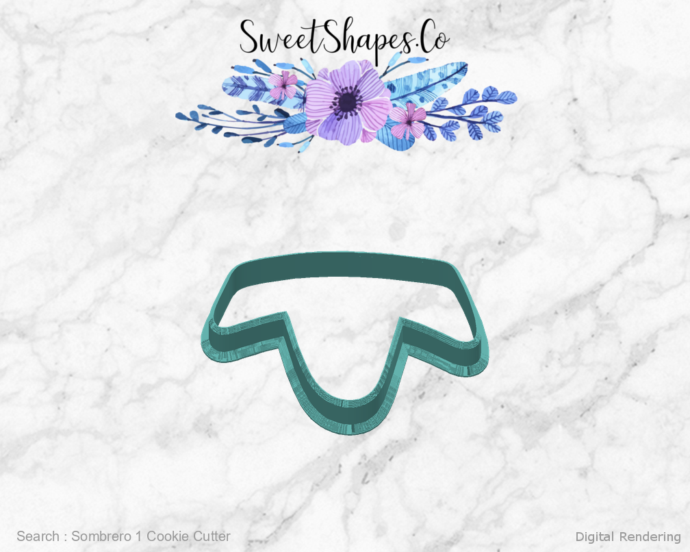 Sombrero 1 Cookie Cutter — back view