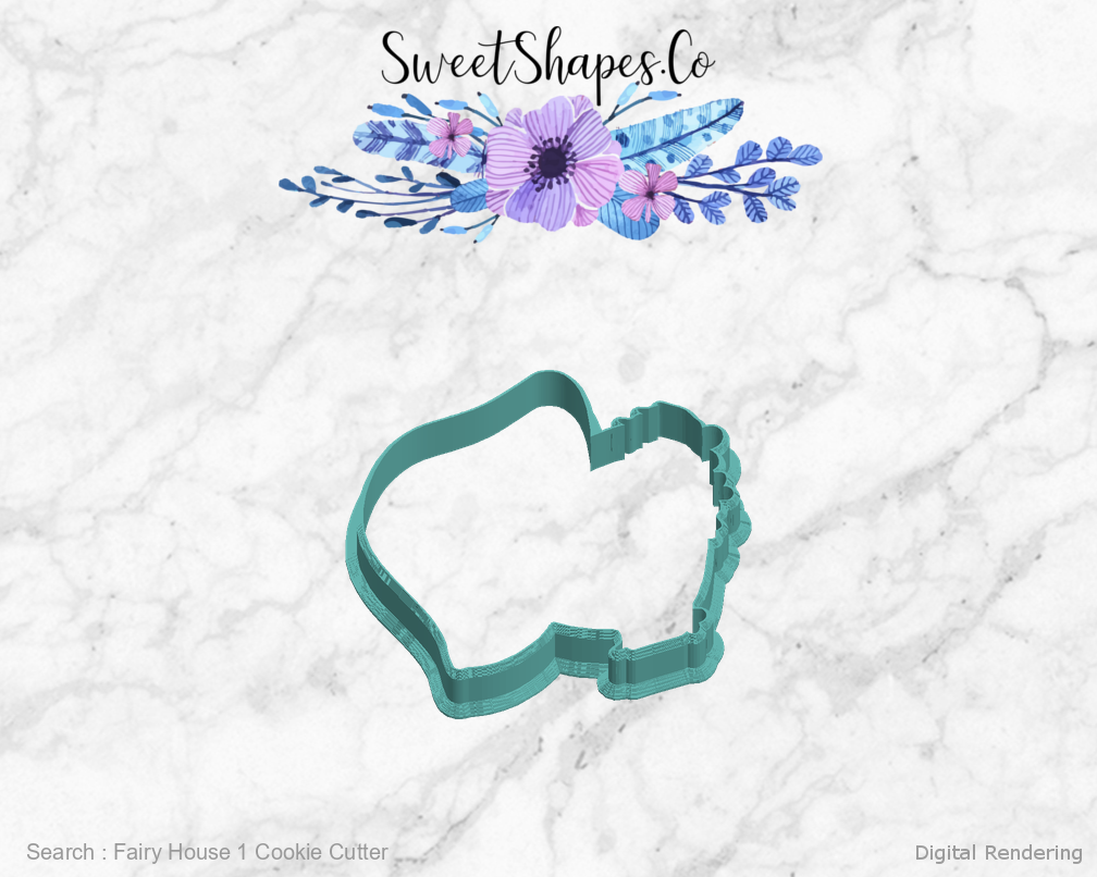 Fairy House 1 Cookie Cutter — left view