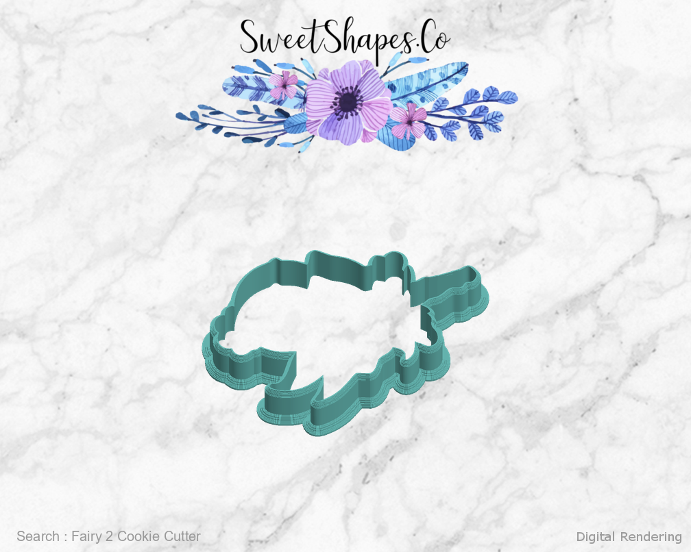 Fairy 2 Cookie Cutter — left view