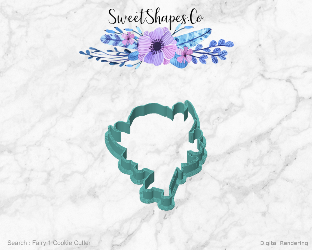Fairy 1 Cookie Cutter — front view