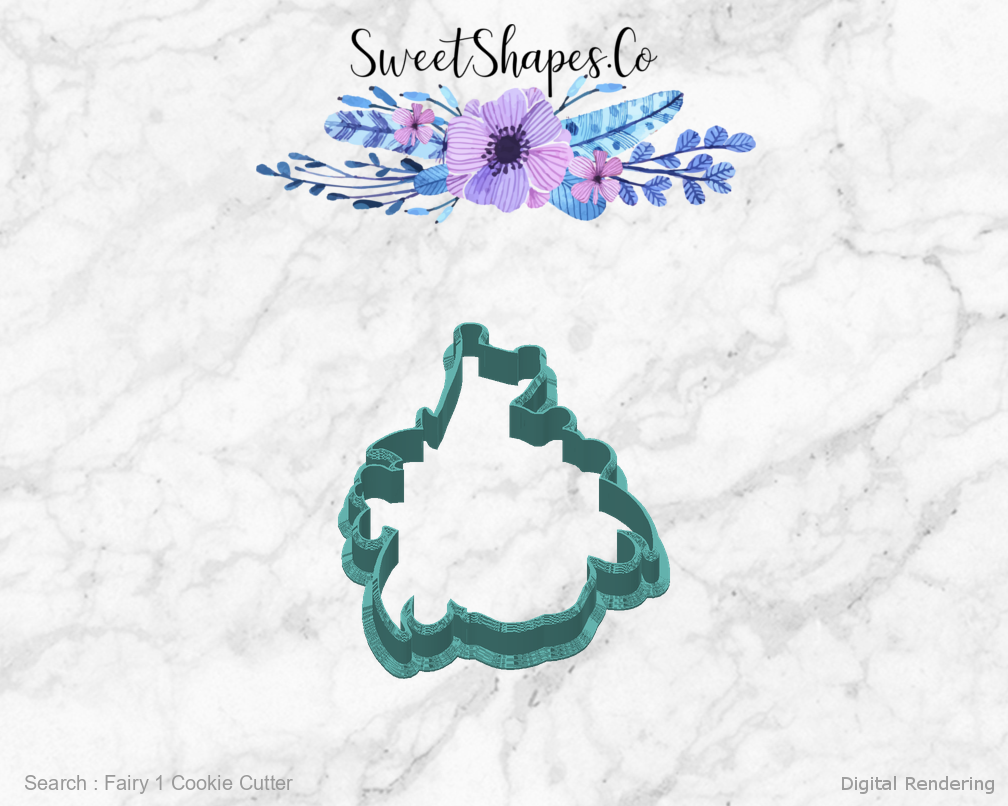 Fairy 1 Cookie Cutter — back view
