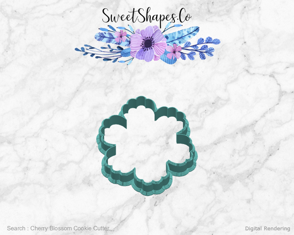 Cherry Blossom Cookie Cutter — right view