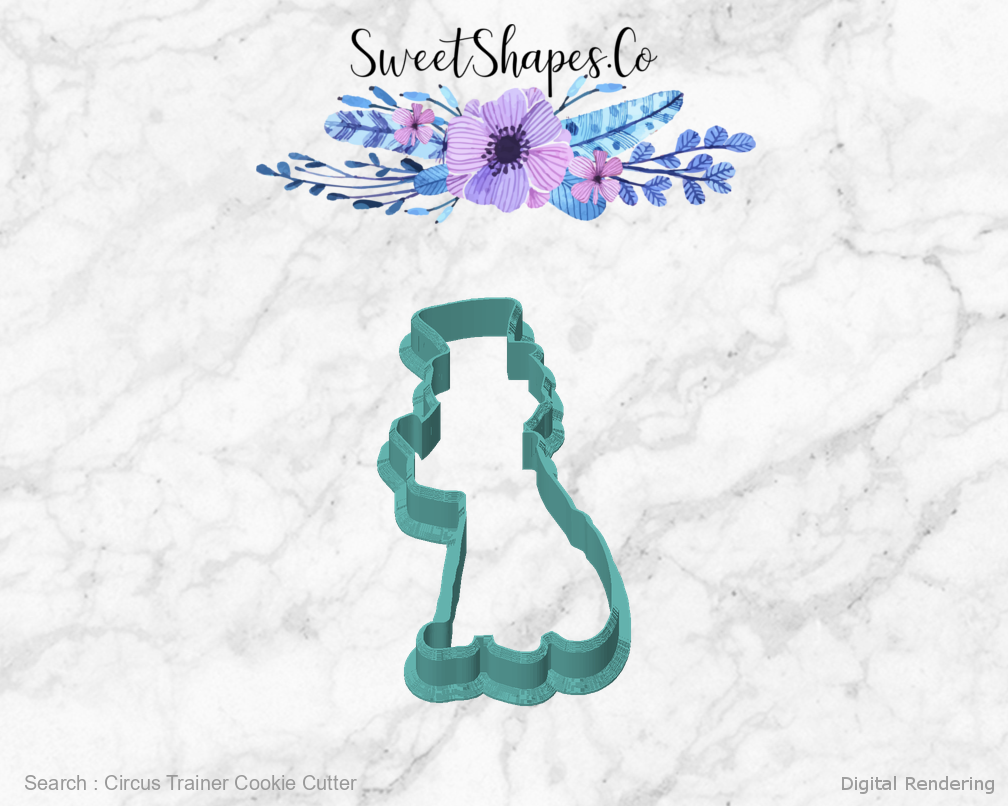 Circus Trainer Cookie Cutter — front view
