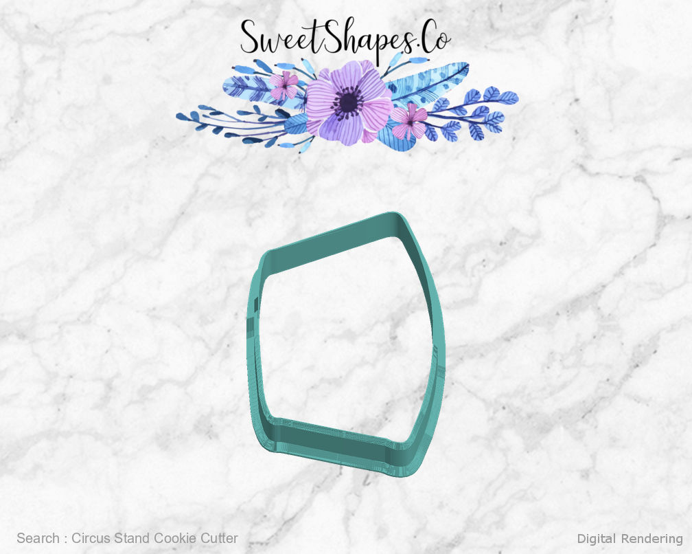 Circus Stand Cookie Cutter — left view