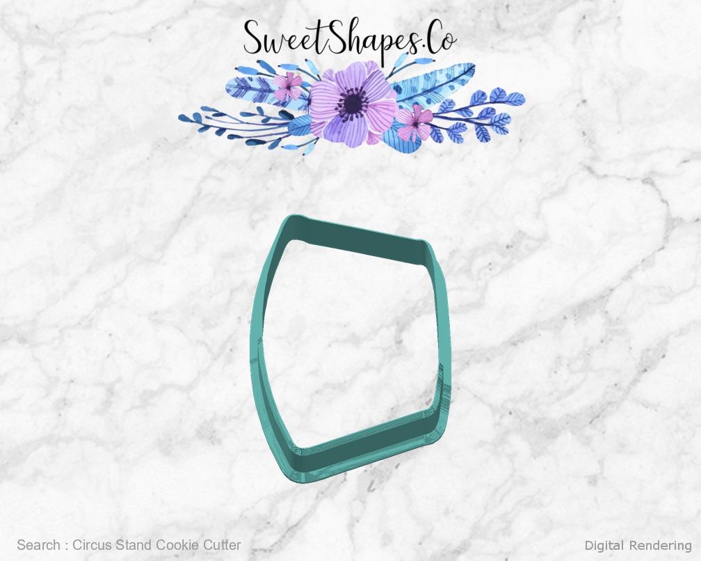 Circus Stand Cookie Cutter — right view