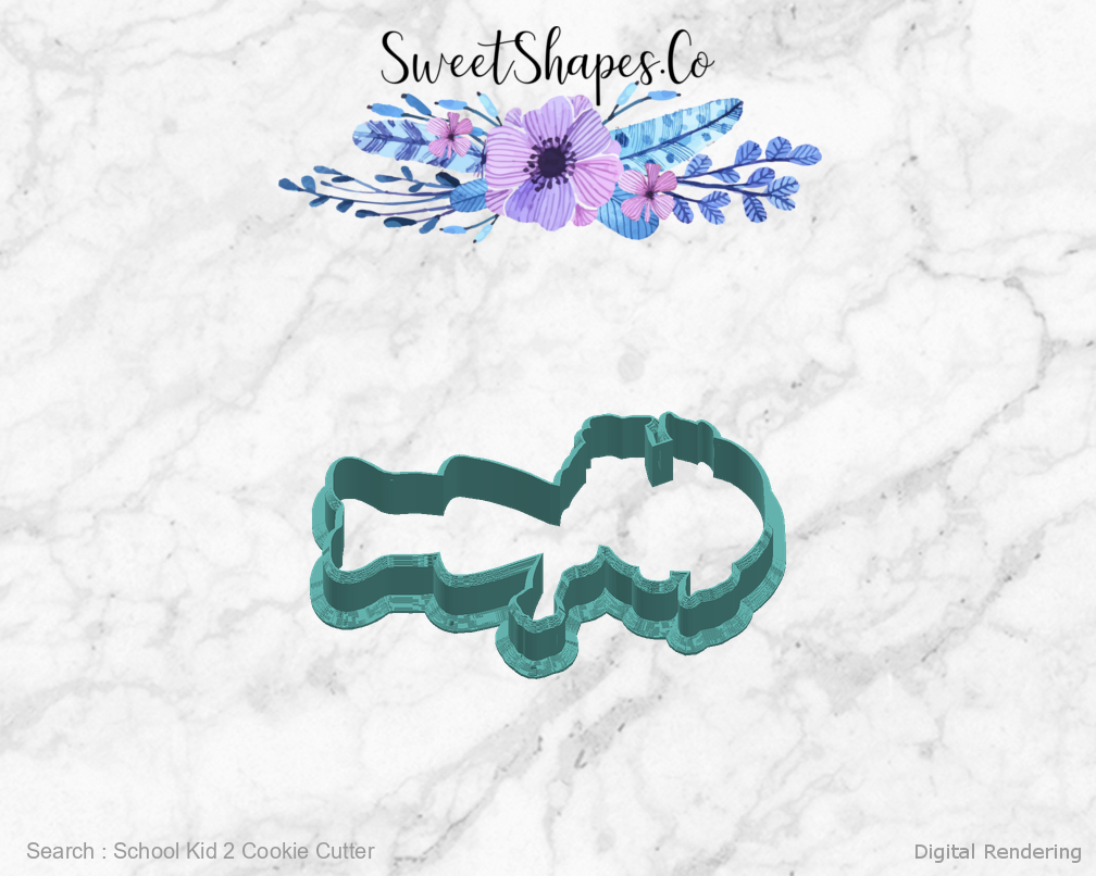 School Kid 2 Cookie Cutter — right view