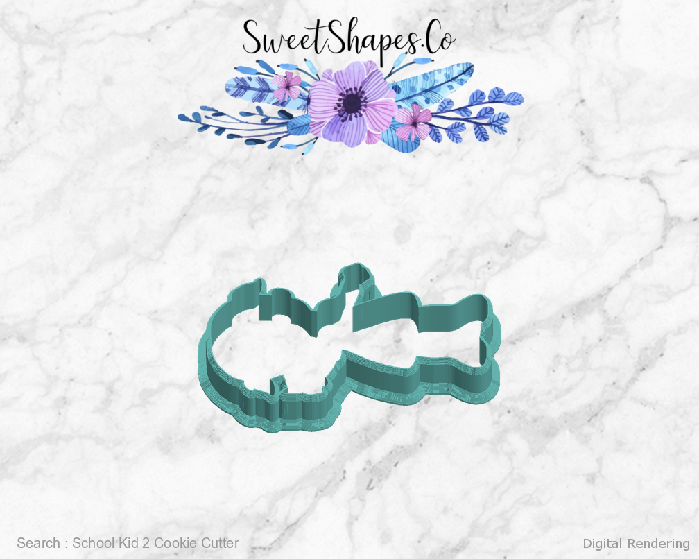 School Kid 2 Cookie Cutter — left view