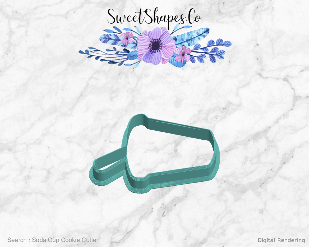 Soda Cup Cookie Cutter — left view