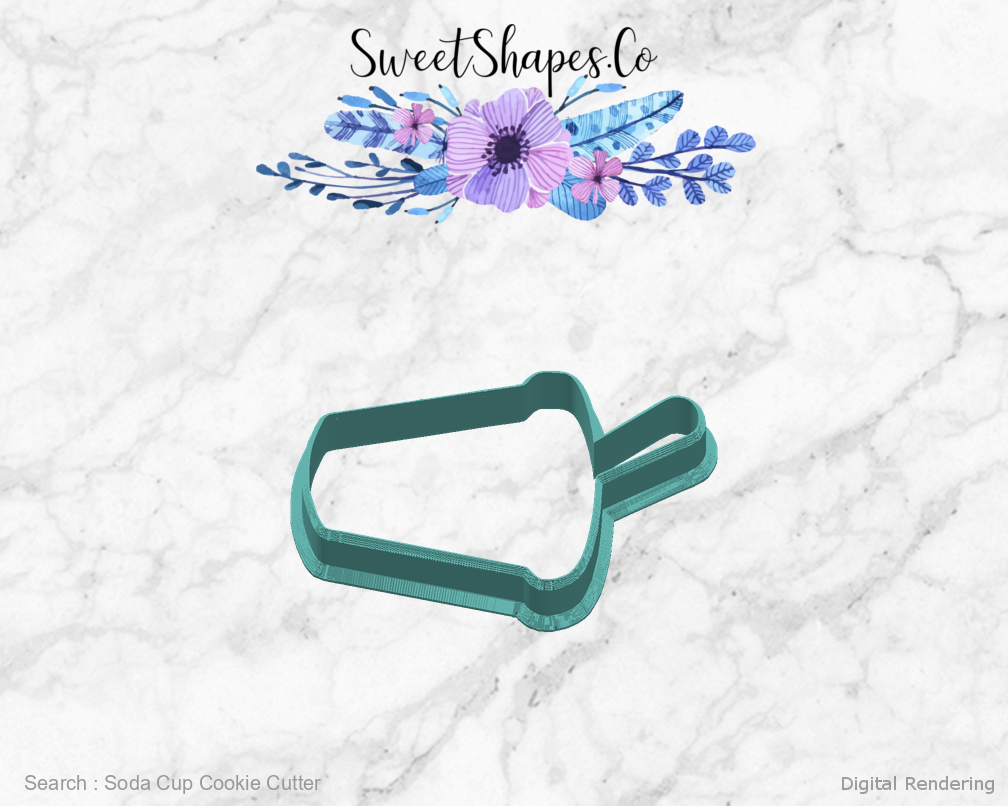 Soda Cup Cookie Cutter — right view