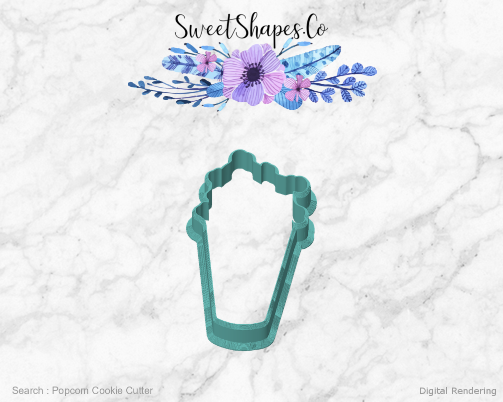 Popcorn Cookie Cutter — front view