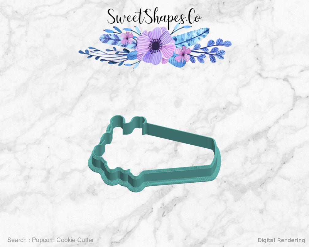 Popcorn Cookie Cutter — left view