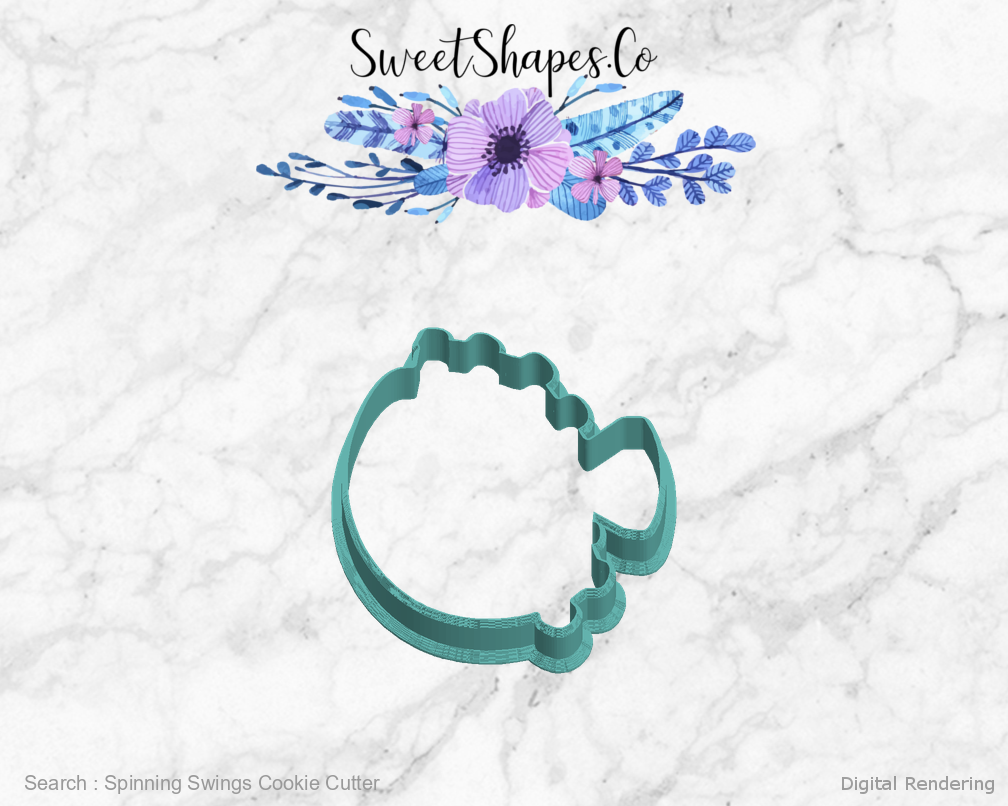 Spinning Swings Cookie Cutter — left view