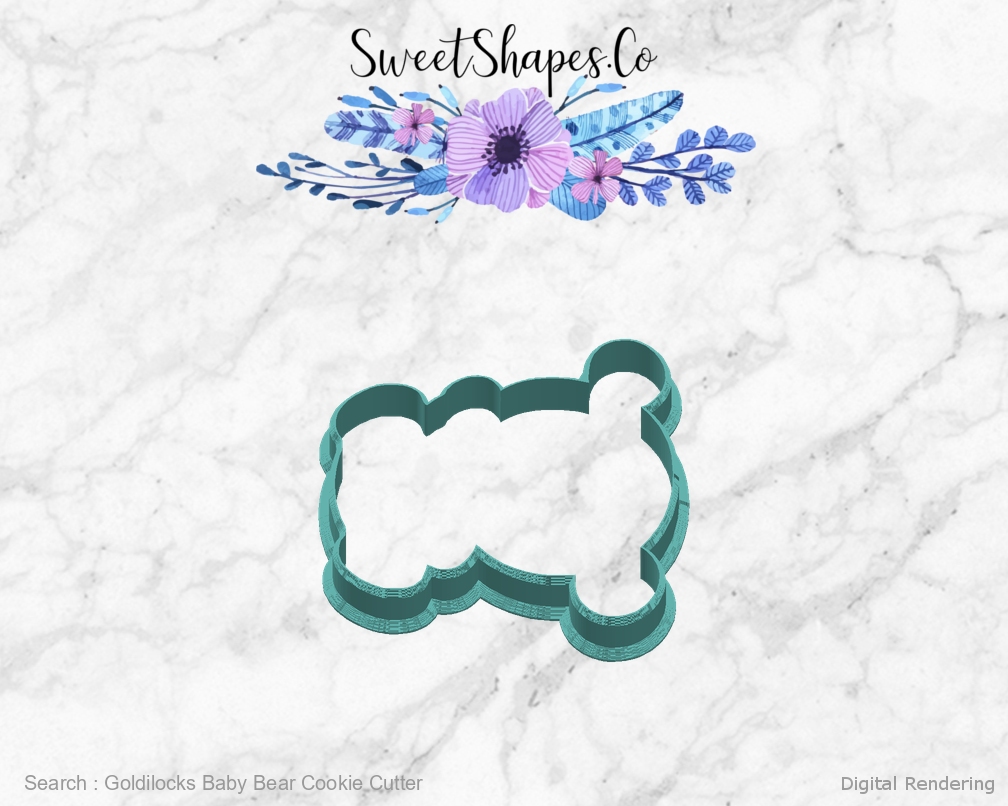 Goldilocks Baby Bear Cookie Cutter — right view