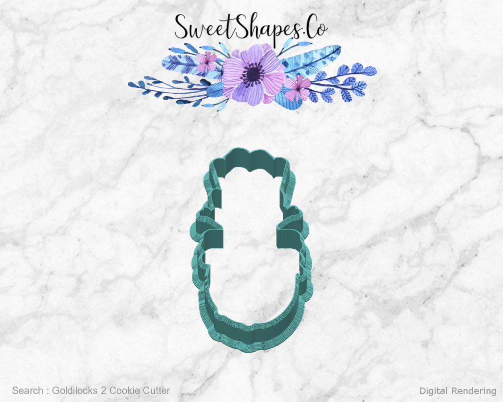 Goldilocks 2 Cookie Cutter — back view