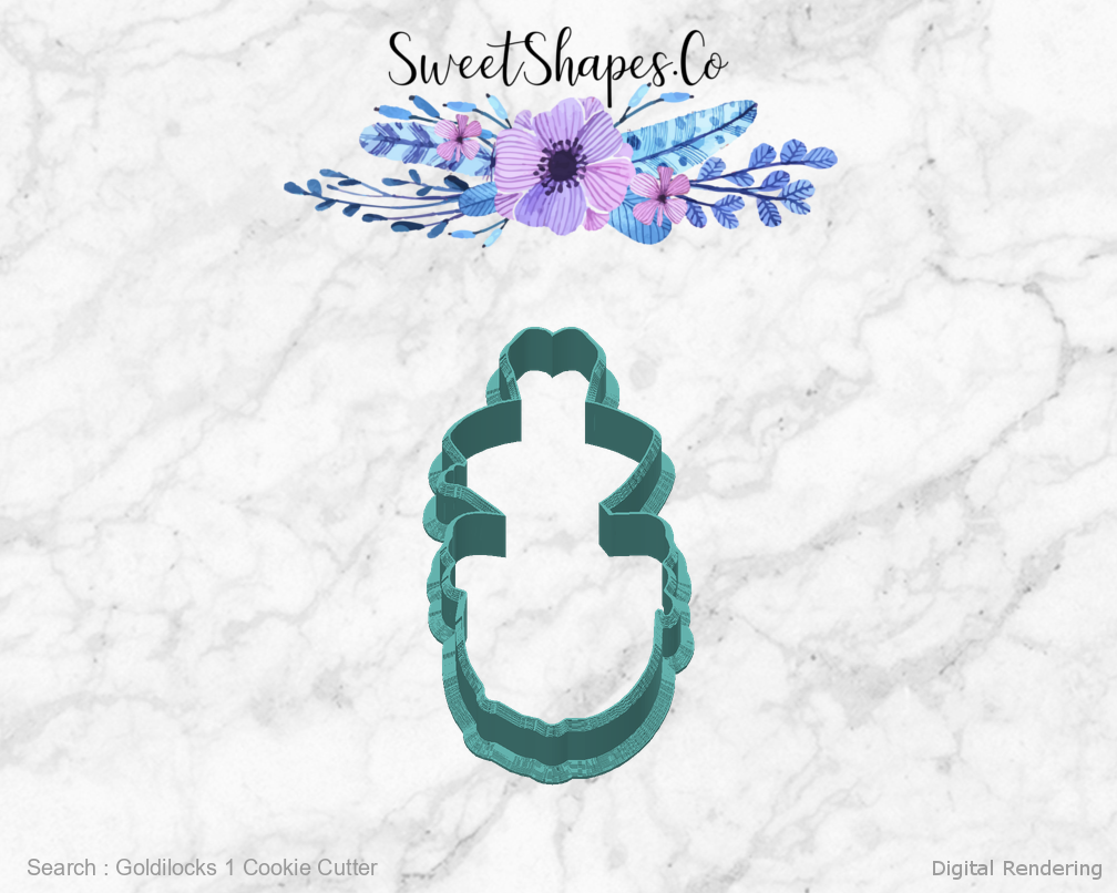 Goldilocks 1 Cookie Cutter — back view