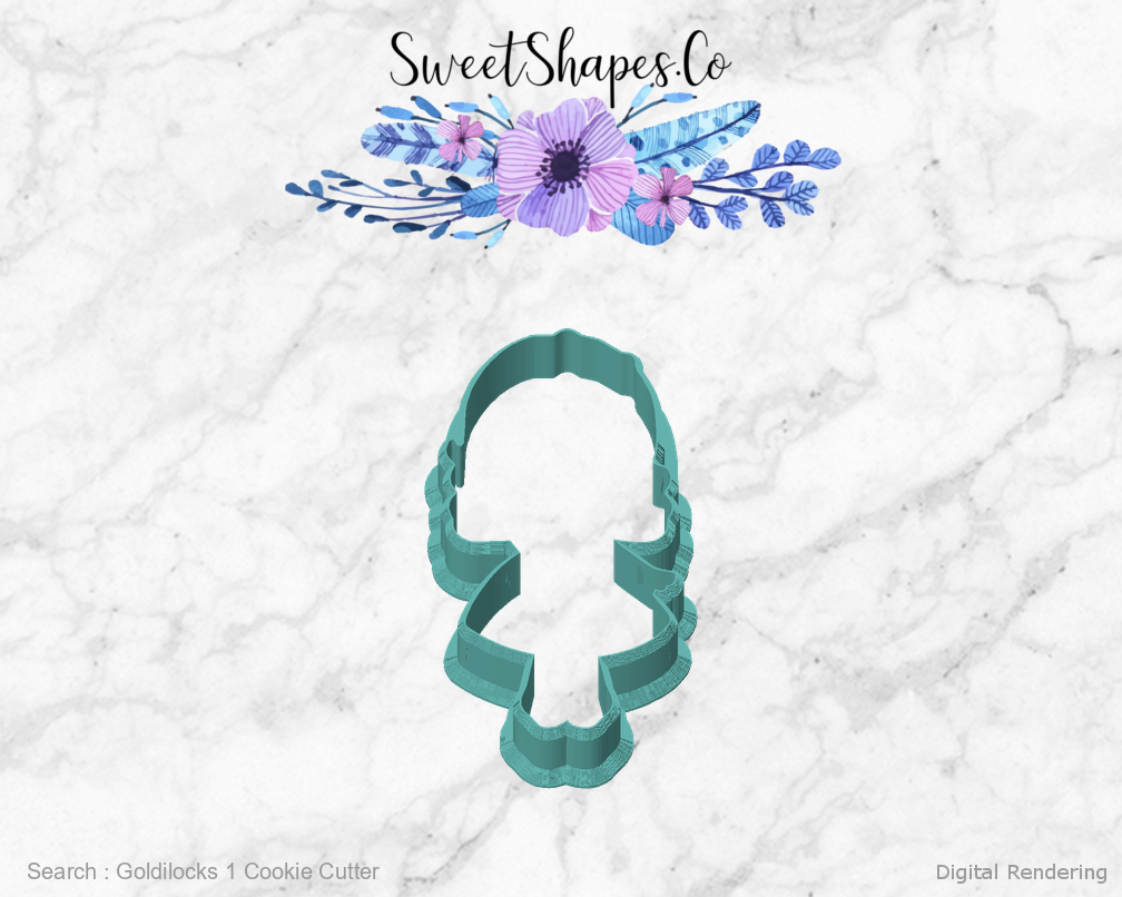 Goldilocks 1 Cookie Cutter — front view
