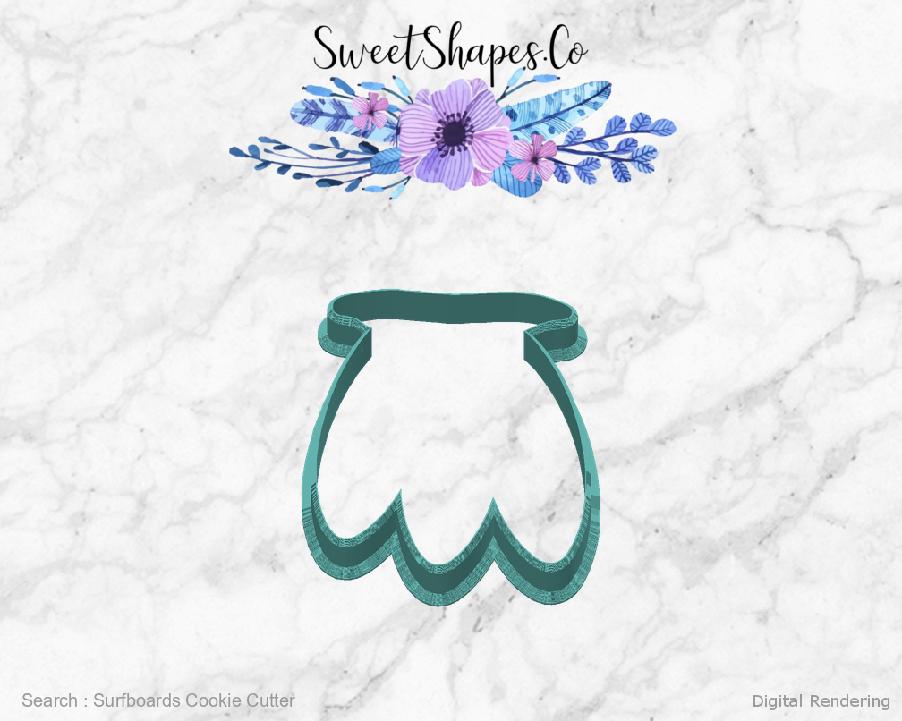 Surfboards Cookie Cutter — back view