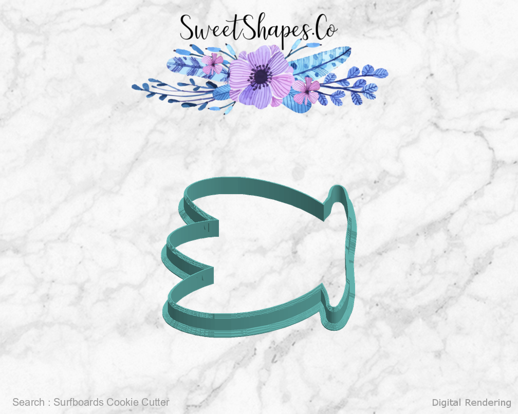 Surfboards Cookie Cutter — left view