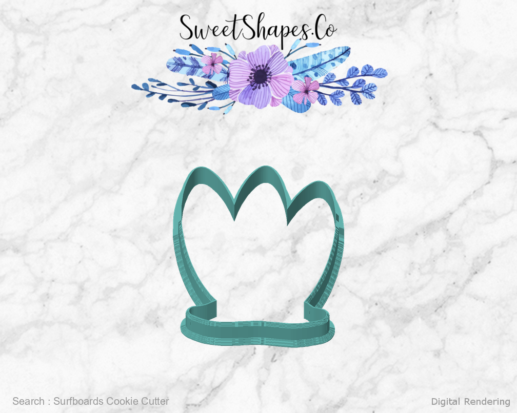 Surfboards Cookie Cutter — front view