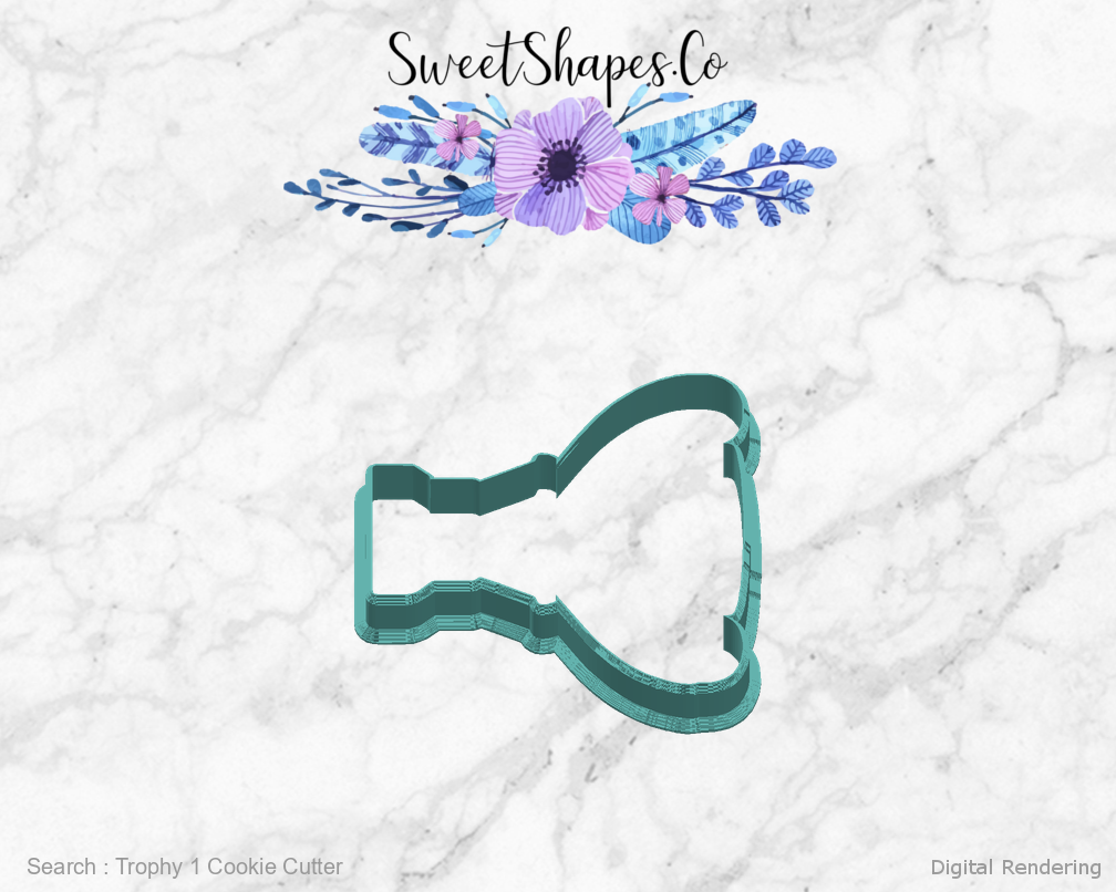 Trophy 1 Cookie Cutter — right view