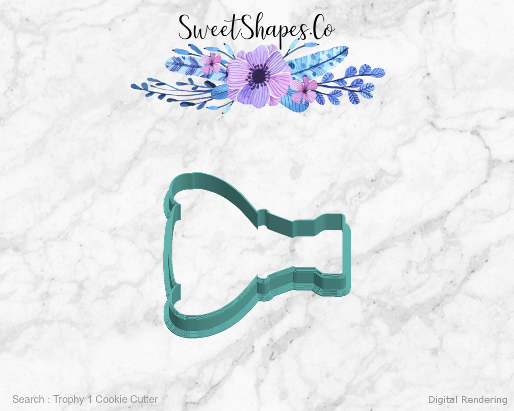 Trophy 1 Cookie Cutter — left view