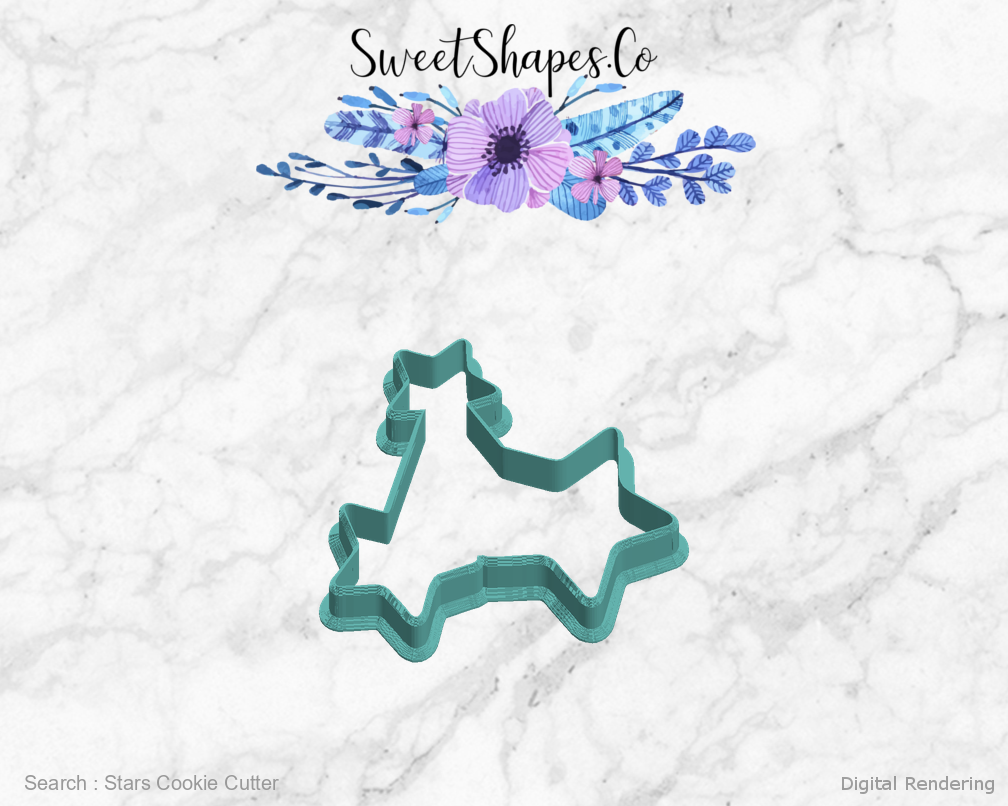 Stars Cookie Cutter — left view