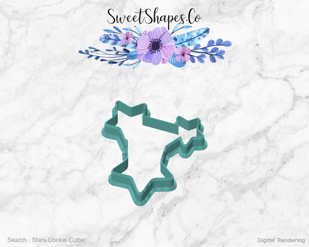 Stars Cookie Cutter — front view