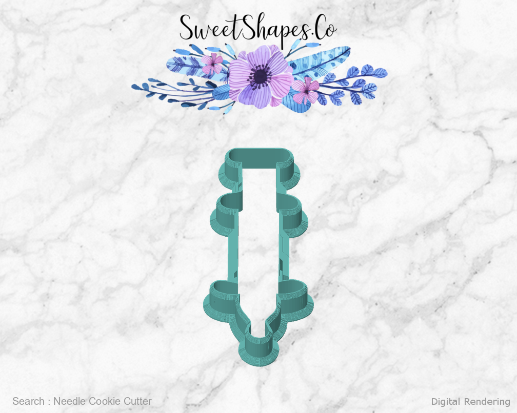 Needle Cookie Cutter — front view