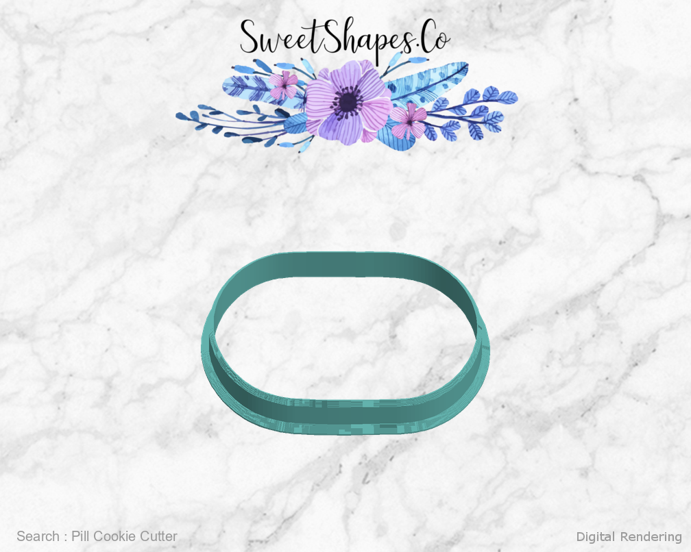 Pill Cookie Cutter — left view