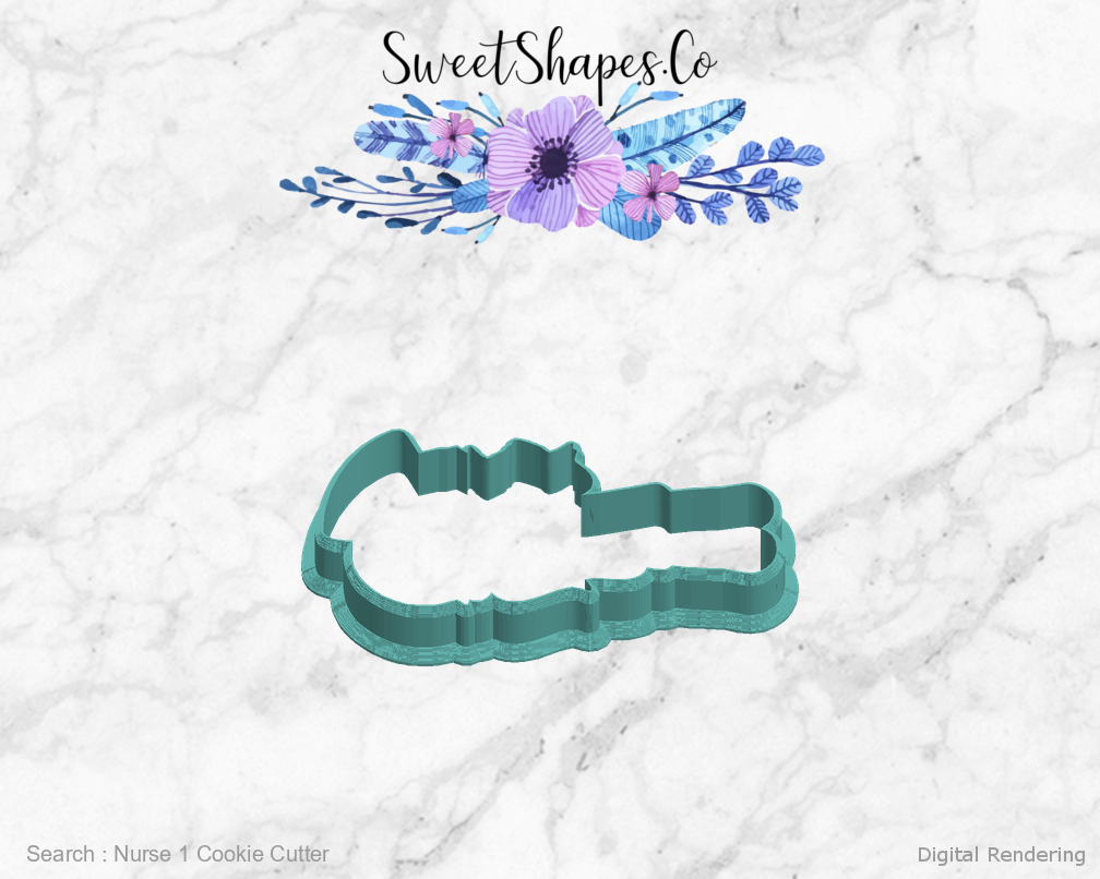 Nurse 1 Cookie Cutter — left view