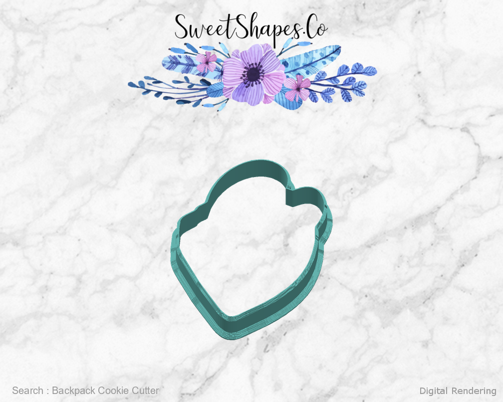 Backpack Cookie Cutter — right view